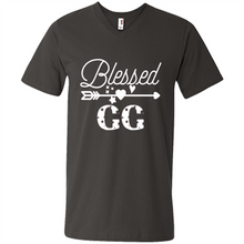 Load image into Gallery viewer, Blessed GG Christmas Mother’s Day Birthday Grandma - Men's V-Neck