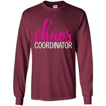 Load image into Gallery viewer, Chaos Coordinator mom is boss Mothers Day - Long Sleeve T-Shirt