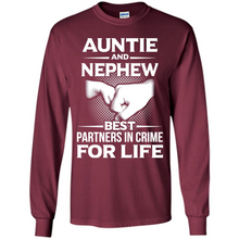 Load image into Gallery viewer, Auntie And Nephew – Best Partners In Crime For Life, Best mother’s day - Long Sleeve T-Shirt