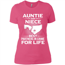 Load image into Gallery viewer, Aunt And Niece – Best Partners In Crime For Life, Best mother’s day - Ladies' Boyfriend T-Shirt