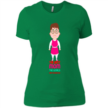 Load image into Gallery viewer, Best Mom Cartoon Character Mother’s Day - Ladies' Boyfriend T-Shirt
