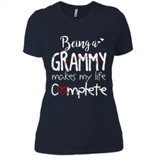 Load image into Gallery viewer, Being A Grandmy Makes My Life Complete – Memorable Mother’s Day Gift For Grandmother - Ladies' Boyfriend T-Shirt