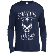 Load image into Gallery viewer, Death Smiles At Everyone Nurses Smile Back Shirt Mothers Day - Canvas Long Sleeve T-Shirt