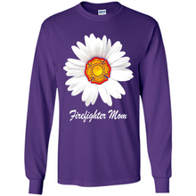 Load image into Gallery viewer, Daisy Firefighter Mom Funny Firefighter Gift Women Sweatshirt On Mother’s Day, Birthday - Long Sleeve T-Shirt