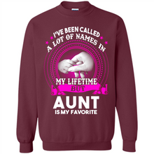 Load image into Gallery viewer, Aunt Is My Favorite Name Sweatshirt Mother’s Day Best Gift - Sweatshirt
