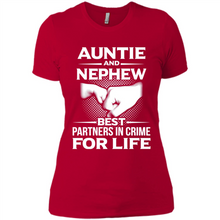 Load image into Gallery viewer, Auntie And Nephew – Best Partners In Crime For Life, Best mother’s day - Ladies' Boyfriend T-Shirt