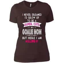 Load image into Gallery viewer, A Super cute Goalie Mom Mother’s Day Gift ideas Funny - Ladies' Boyfriend T-Shirt