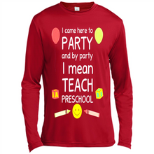 Load image into Gallery viewer, Came to Party By Party I Mean Teach Preschool Mother’s - Canvas Long Sleeve T-Shirt