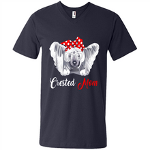 Load image into Gallery viewer, Chinese Crested Mom Tshirt, Birthday Gift, Mother Day Outfit - Men's V-Neck