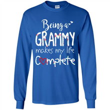Load image into Gallery viewer, Being A Grandmy Makes My Life Complete – Memorable Mother’s Day Gift For Grandmother - Long Sleeve T-Shirt