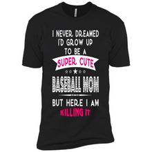 Load image into Gallery viewer, A Super cute Baseball Mom Mother’s Day Gift ideas Funny - Premium Short Sleeve T-Shirt