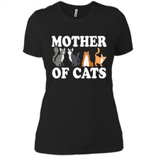 Load image into Gallery viewer, Cats T Shirt Hoodie Mother of Cats Mother’s Day1 - Ladies' Boyfriend T-Shirt