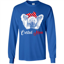 Load image into Gallery viewer, Chinese Crested Mom Tshirt, Birthday Gift, Mother Day Outfit - Long Sleeve T-Shirt
