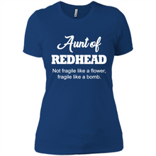 Load image into Gallery viewer, Aunt Of Redhead Definition Funny For Aunt On mother’s day - Ladies' Boyfriend T-Shirt