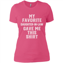 Load image into Gallery viewer, Father Mother in Law Funny Mother's Father's day - Ladies' Boyfriend T-Shirt