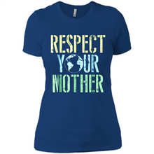 Load image into Gallery viewer, Earth Day Shirt Respect Your Mother Vintage - Ladies' Boyfriend T-Shirt