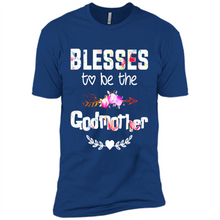 Load image into Gallery viewer, Blessed To Be Called Godmother Funny Mother’s Day, Godmother Gift - Premium Short Sleeve T-Shirt