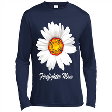 Load image into Gallery viewer, Daisy Firefighter Mom Funny Firefighter Gift Women Sweatshirt On Mother’s Day, Birthday - Canvas Long Sleeve T-Shirt