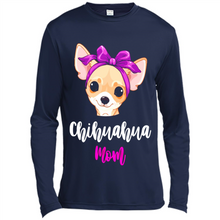 Load image into Gallery viewer, Chihuahua Mom With Purple Hairpin Funny mother’s day Gift For Dog Lovers - Canvas Long Sleeve T-Shirt