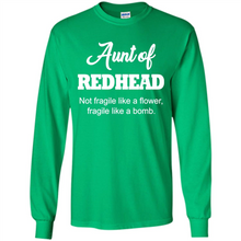 Load image into Gallery viewer, Aunt Of Redhead Definition Funny For Aunt On mother’s day - Long Sleeve T-Shirt