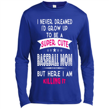 Load image into Gallery viewer, A Super cute Baseball Mom Mother’s Day Gift ideas Funny - Canvas Long Sleeve T-Shirt