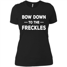 Load image into Gallery viewer, Bow Down to the Freckles Ginger Pride Mother’s Day - Ladies' Boyfriend T-Shirt