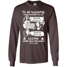 Load image into Gallery viewer, Always Remember Daughter Mom Viking - Long Sleeve T-Shirt