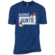 Load image into Gallery viewer, Blessed Auntie Funny Mother’s Day, Birthday Gift For Beloved Aunt - Premium Short Sleeve T-Shirt