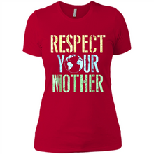 Load image into Gallery viewer, Earth Day Shirt Respect Your Mother Vintage - Ladies' Boyfriend T-Shirt