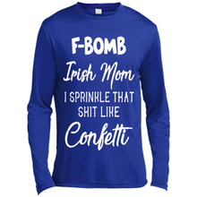 Load image into Gallery viewer, F-Bomb Irish mom I sprinkle that shit like confetti - Canvas Long Sleeve T-Shirt