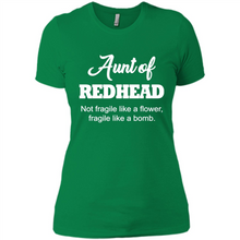 Load image into Gallery viewer, Aunt Of Redhead Definition Funny For Aunt On mother’s day - Ladies' Boyfriend T-Shirt
