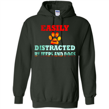 Load image into Gallery viewer, Easily Distracted By Jeeps And Dogs gift shirt for dog mom - Hoodie