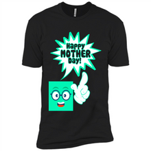 Load image into Gallery viewer, Cute Emoji With Heart Balloon Happy Mother Day - Premium Short Sleeve T-Shirt