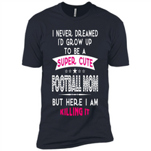 Load image into Gallery viewer, A Super cute Football Mom Mother’s Day Gift ideas Funny - Premium Short Sleeve T-Shirt