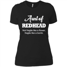 Load image into Gallery viewer, Aunt Of Redhead Definition Funny For Aunt On mother’s day - Ladies' Boyfriend T-Shirt