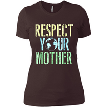 Load image into Gallery viewer, Earth Day Shirt Respect Your Mother Vintage - Ladies' Boyfriend T-Shirt