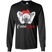 Load image into Gallery viewer, Chinese Crested Mom Tshirt, Birthday Gift, Mother Day Outfit - Long Sleeve T-Shirt