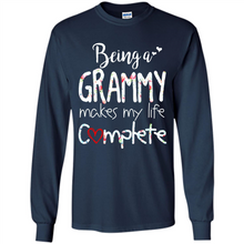 Load image into Gallery viewer, Being A Grandmy Makes My Life Complete – Memorable Mother’s Day Gift For Grandmother - Long Sleeve T-Shirt