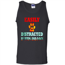 Load image into Gallery viewer, Easily Distracted By Jeeps And Dogs gift shirt for dog mom - Tank Top