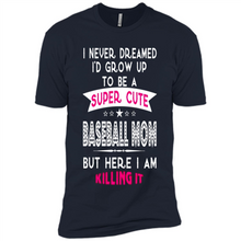 Load image into Gallery viewer, A Super cute Baseball Mom Mother’s Day Gift ideas Funny - Premium Short Sleeve T-Shirt