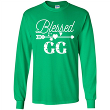 Load image into Gallery viewer, Blessed GG Christmas Mother’s Day Birthday Grandma - Long Sleeve T-Shirt