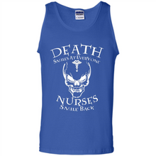 Load image into Gallery viewer, Death Smiles At Everyone Nurses Smile Back Shirt Mothers Day - Tank Top
