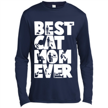 Load image into Gallery viewer, BEST CAT MOM EVER A LIFE WITH CATS - Canvas Long Sleeve T-Shirt