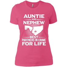 Load image into Gallery viewer, Auntie And Nephew – Best Partners In Crime For Life, Best mother’s day - Ladies' Boyfriend T-Shirt