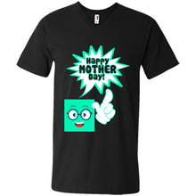 Load image into Gallery viewer, Cute Emoji With Heart Balloon Happy Mother Day - Men's V-Neck
