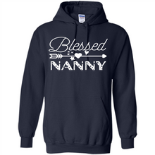 Load image into Gallery viewer, Blessed Nanny Christmas Mother’s Day Birthday Grandma - Hoodie