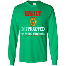 Load image into Gallery viewer, Easily Distracted By Jeeps And Dogs gift shirt for dog mom - Long Sleeve T-Shirt