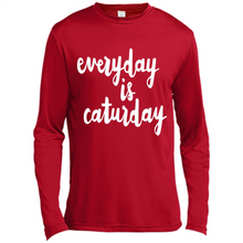 Load image into Gallery viewer, Cats T Shirt Hoodie Everyday Is Caturday Mother’s Day Gift ideas - Canvas Long Sleeve T-Shirt