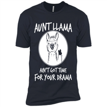 Load image into Gallery viewer, Aunt Llama – Ain’t Got Time For Your Drama – Best Mother’s Day Gift For Auntie - Premium Short Sleeve T-Shirt