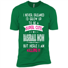 Load image into Gallery viewer, A Super cute Baseball Mom Mother’s Day Gift ideas Funny - Premium Short Sleeve T-Shirt